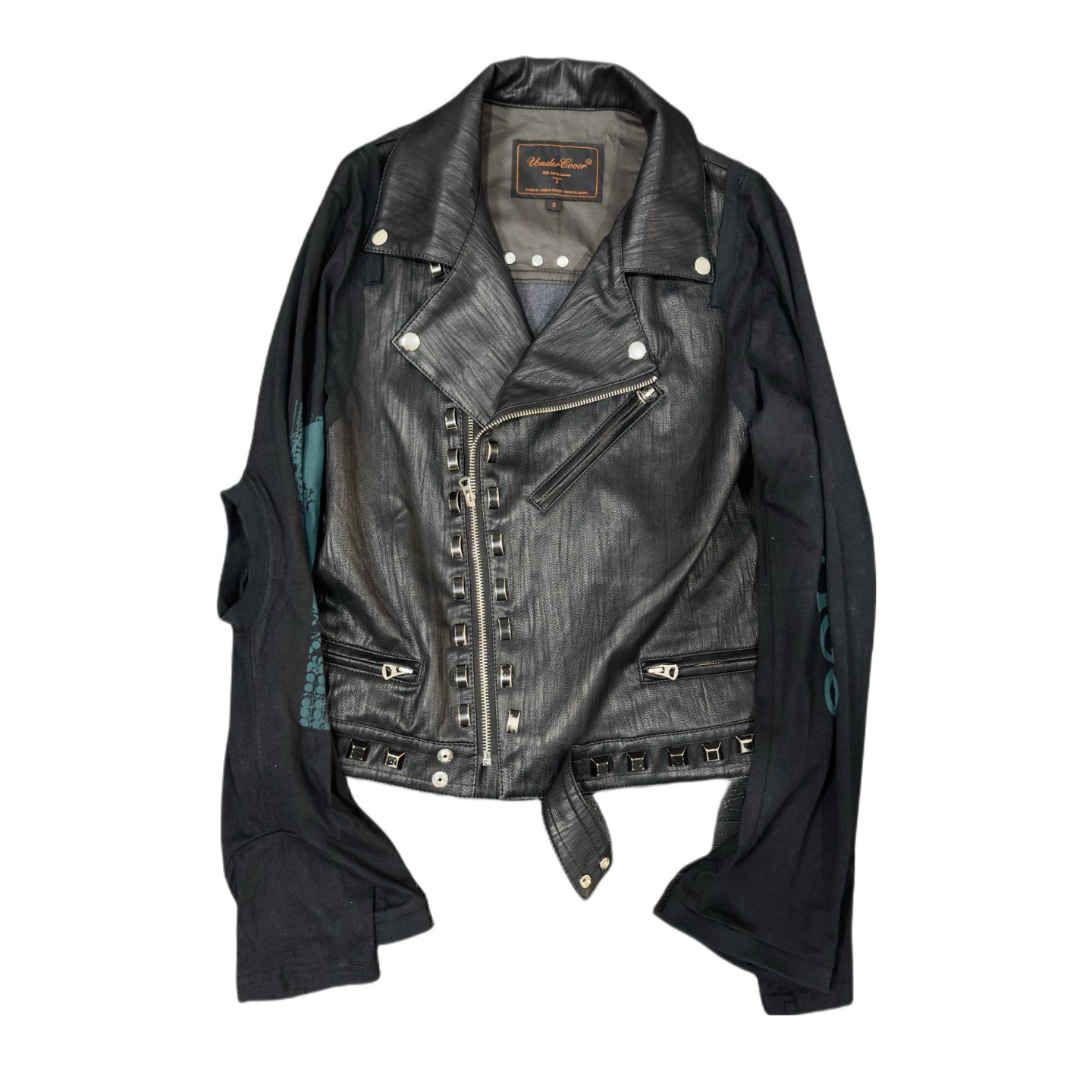 UNDERCOVER 06SS ’T’ Collection: Archive Studded Deconstructed Leather Jacket