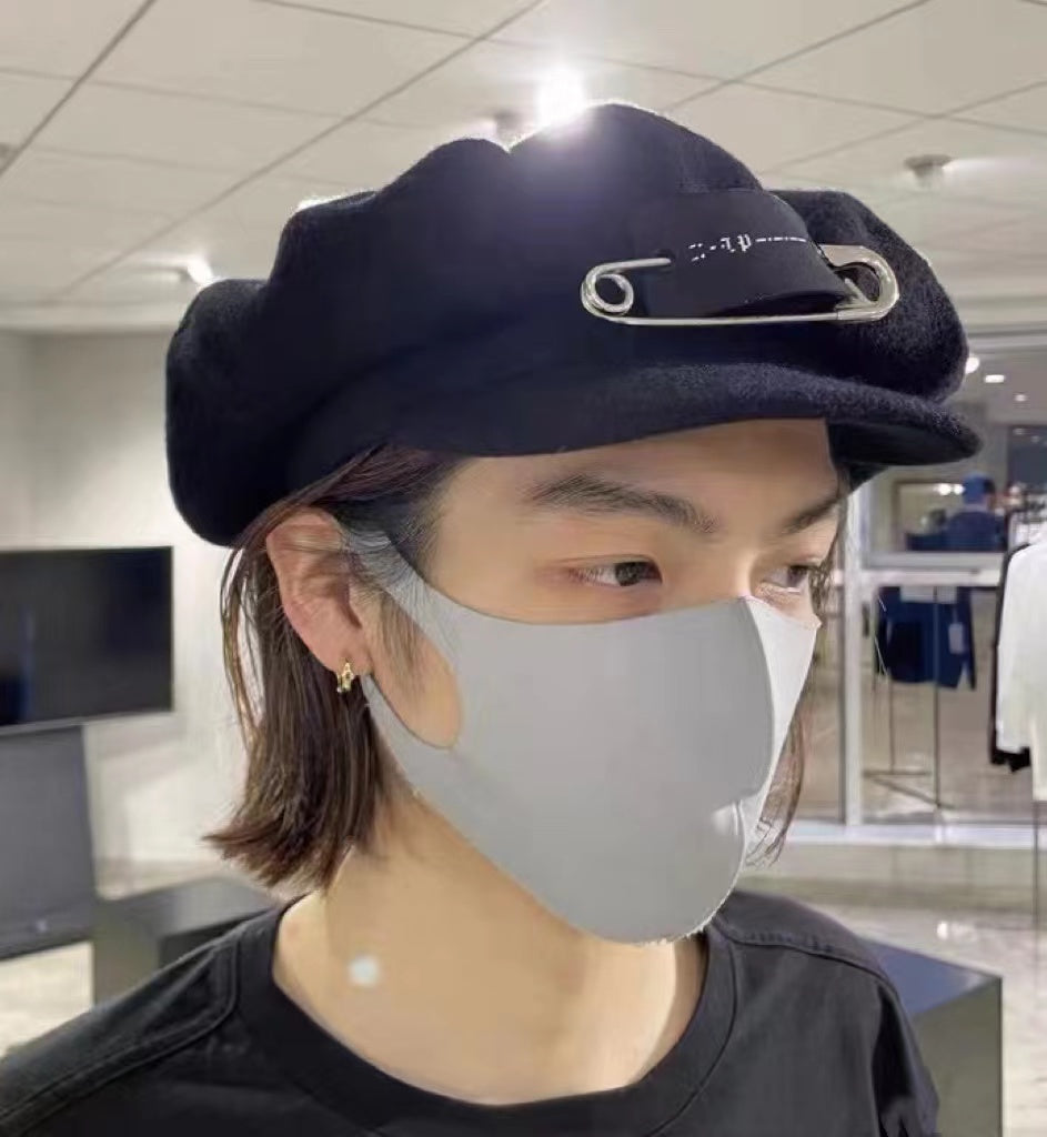 The Soloist Takahiro Miyashita Wool Beret - Pin Painter Newsboy Cap