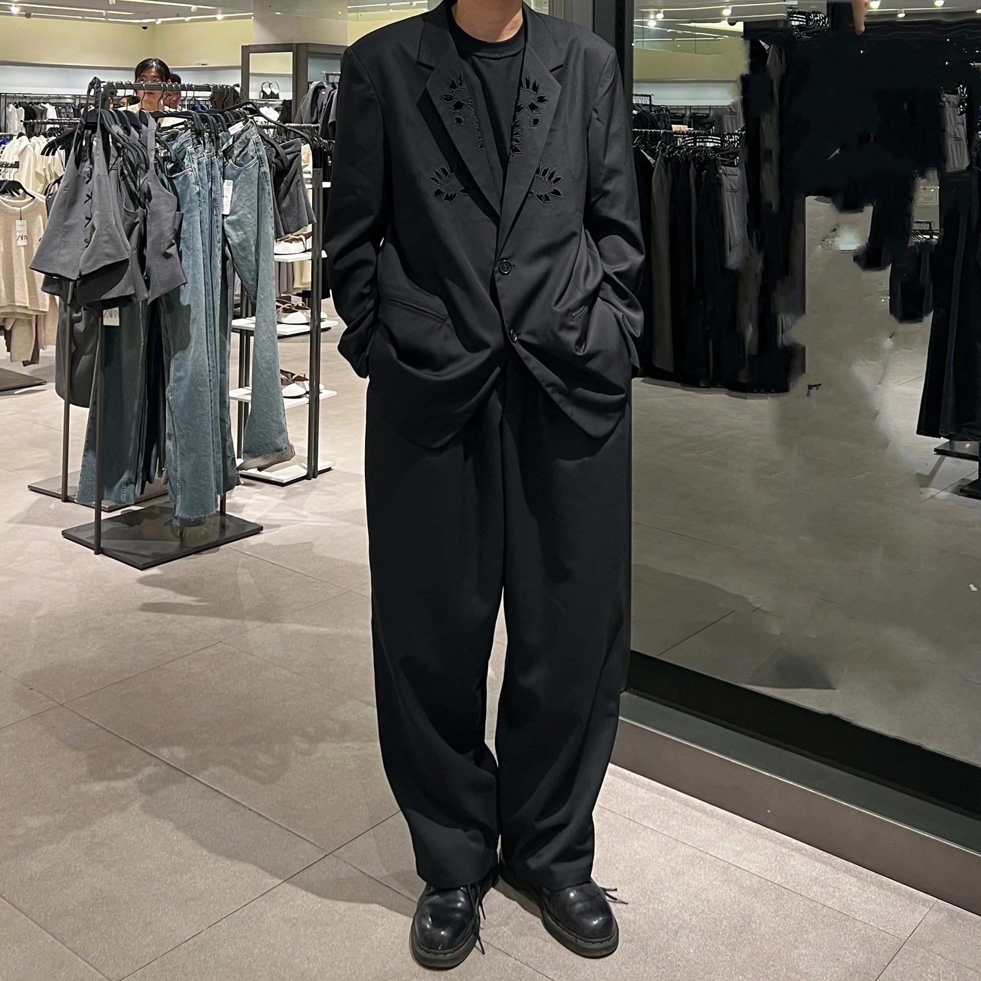 Yohji Yamamoto Archive Masterpiece ’Flowers and Youth’ Sakura Cutout Wool Blazer