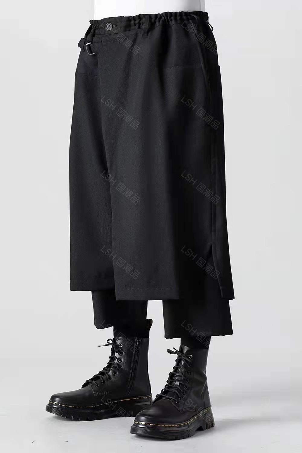 24SS Yohji Yamamoto Double-Layer Skirt Pants – Lightweight Wrinkle-Resistant - Size avaliable S ~ XL