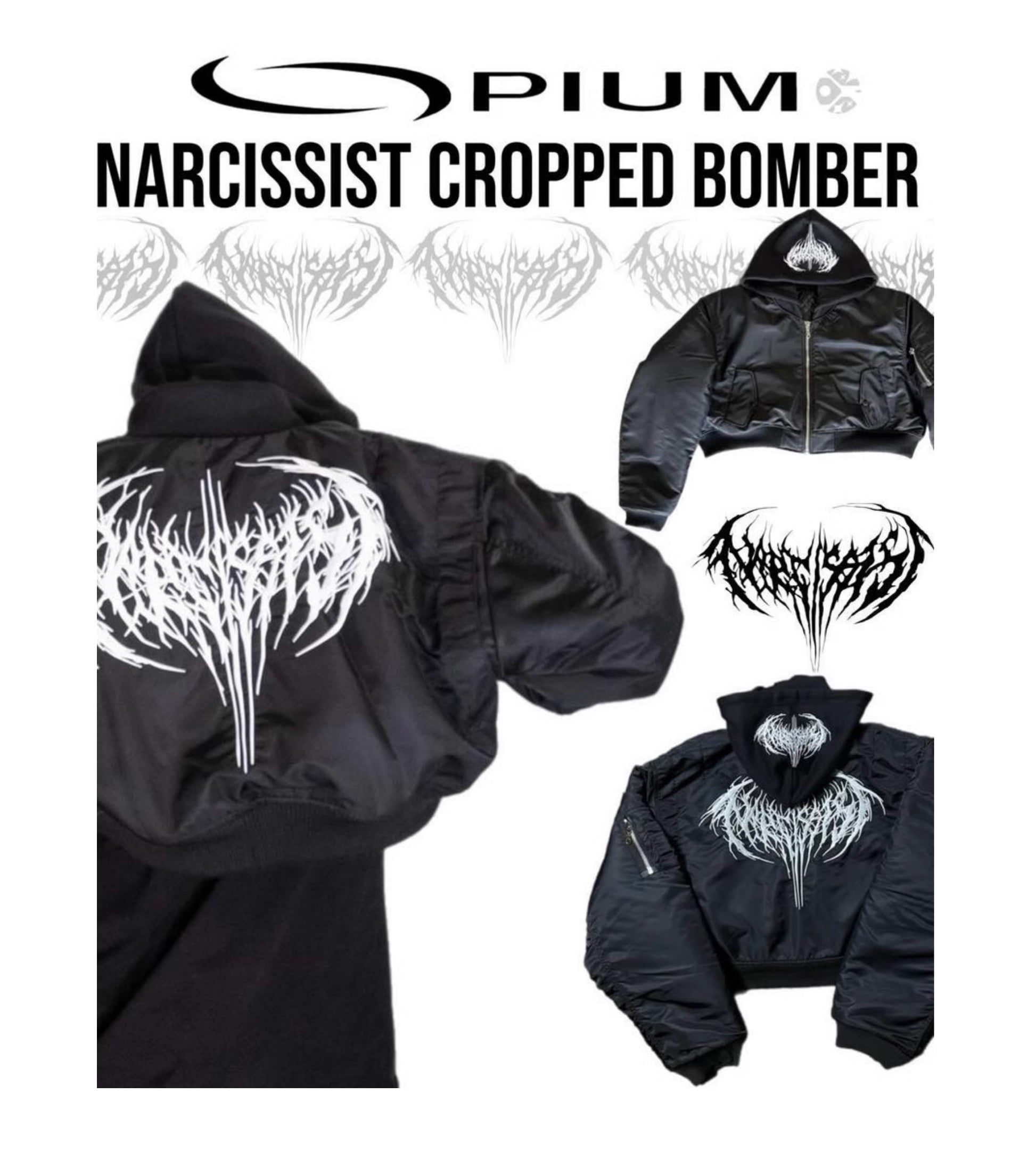 FW23 Playboi Carti Narcissist Bomber – Cropped Short Puffer Jacket