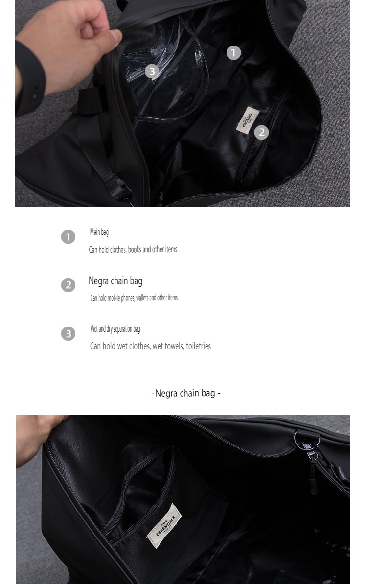 ESSENTIALS FOG Sport Duffle Bag - Waterproof Travel Shoulder Gym Bag - Donclickin