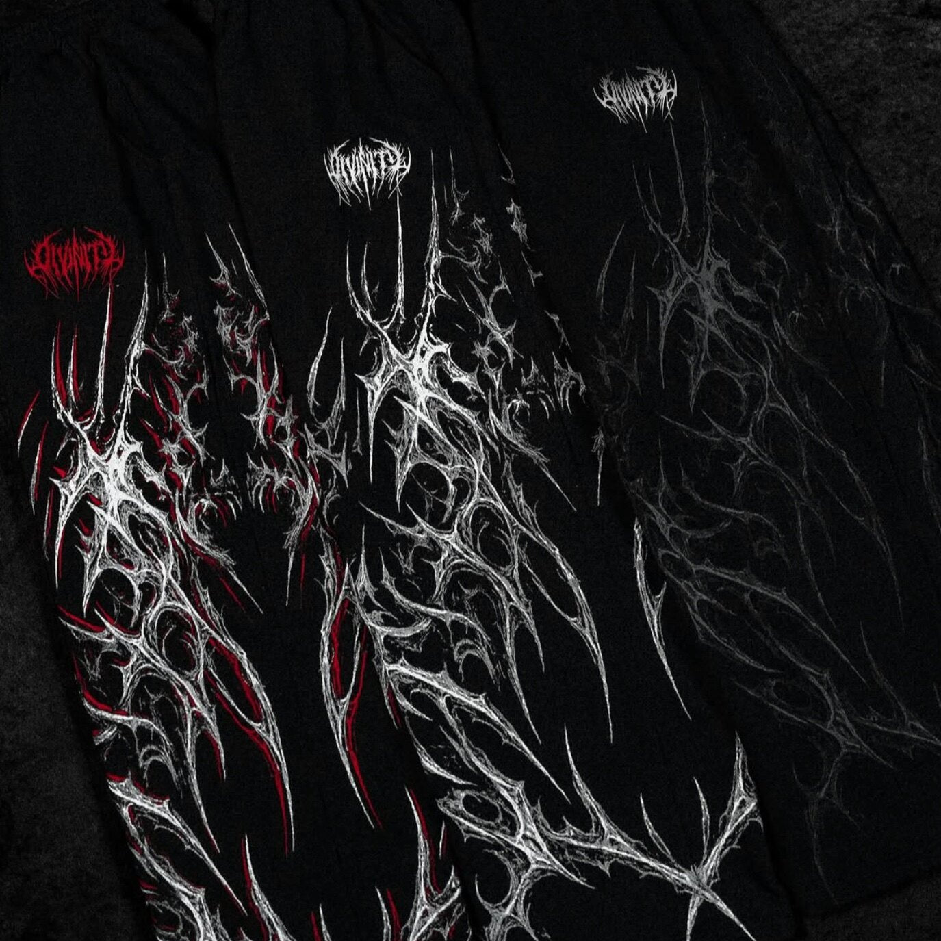 Breathedivinity Dark Thorns Sweatpants - 100% Cotton French Terry Loose Straight Leg