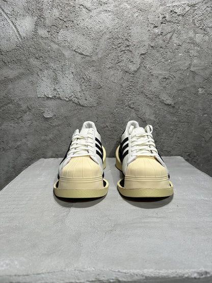 Revised Yohji Archive Shell Toe High-Top - Triple Black Platform     