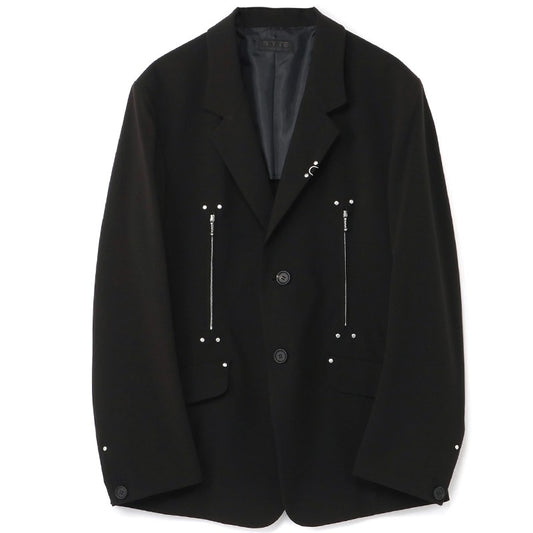 Yohji Yamamoto Dark Punk Studded Blazer Jackets - Functional Suit