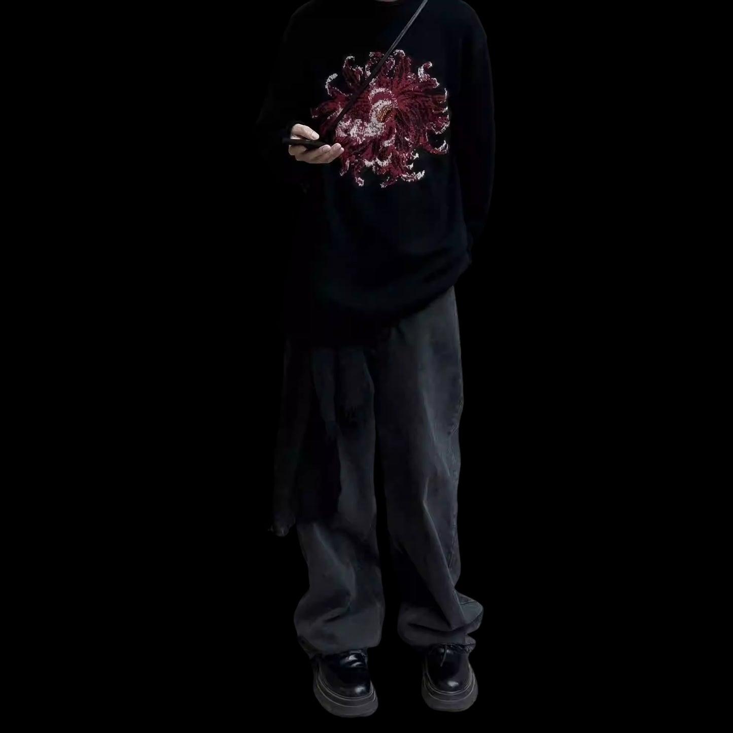 Yohji / Dahlia 花と少年 ’Flower & Youth’ Mohair Wool Knit Sweater