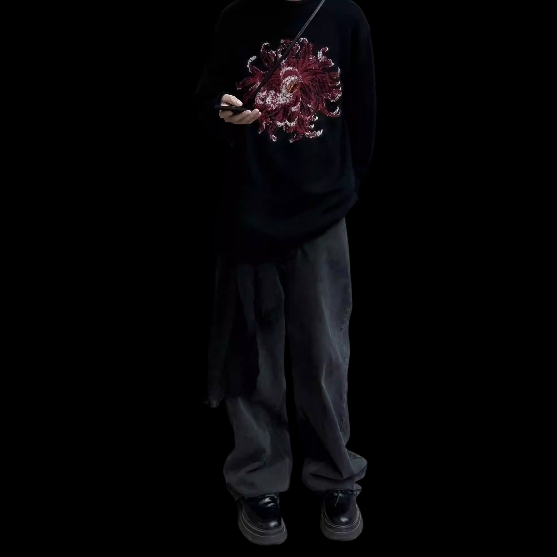 Yohji / Dahlia 花と少年 ’Flower & Youth’ Mohair Wool Knit Sweater