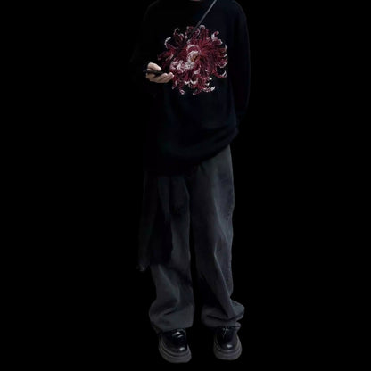 Yohji / Dahlia 花と少年 ’Flower & Youth’ Mohair Wool Knit Sweater