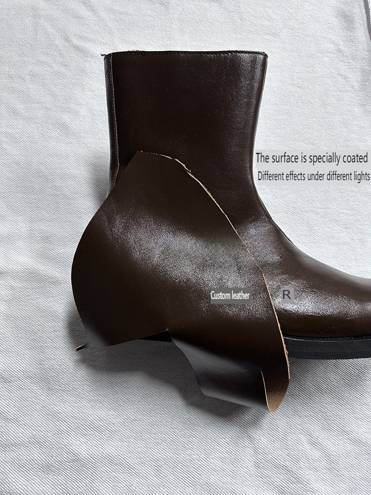 Our Legacy ’Camion’ Style Boots - Brown Leather Mid-Calf Chelsea