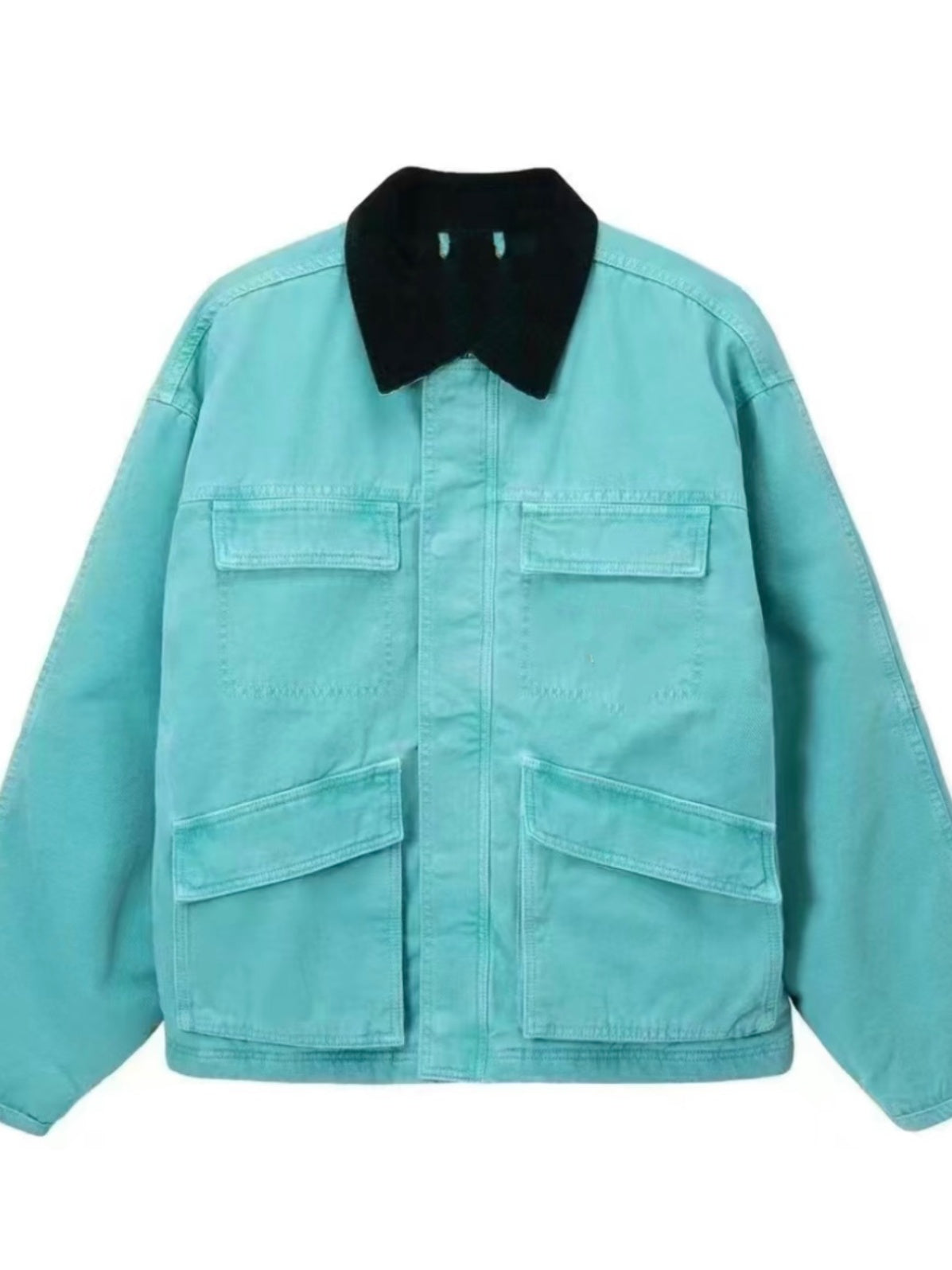 Stussy Vintage Washed Denim Carhartt Workwear Jacket – Detroit J97 Coat