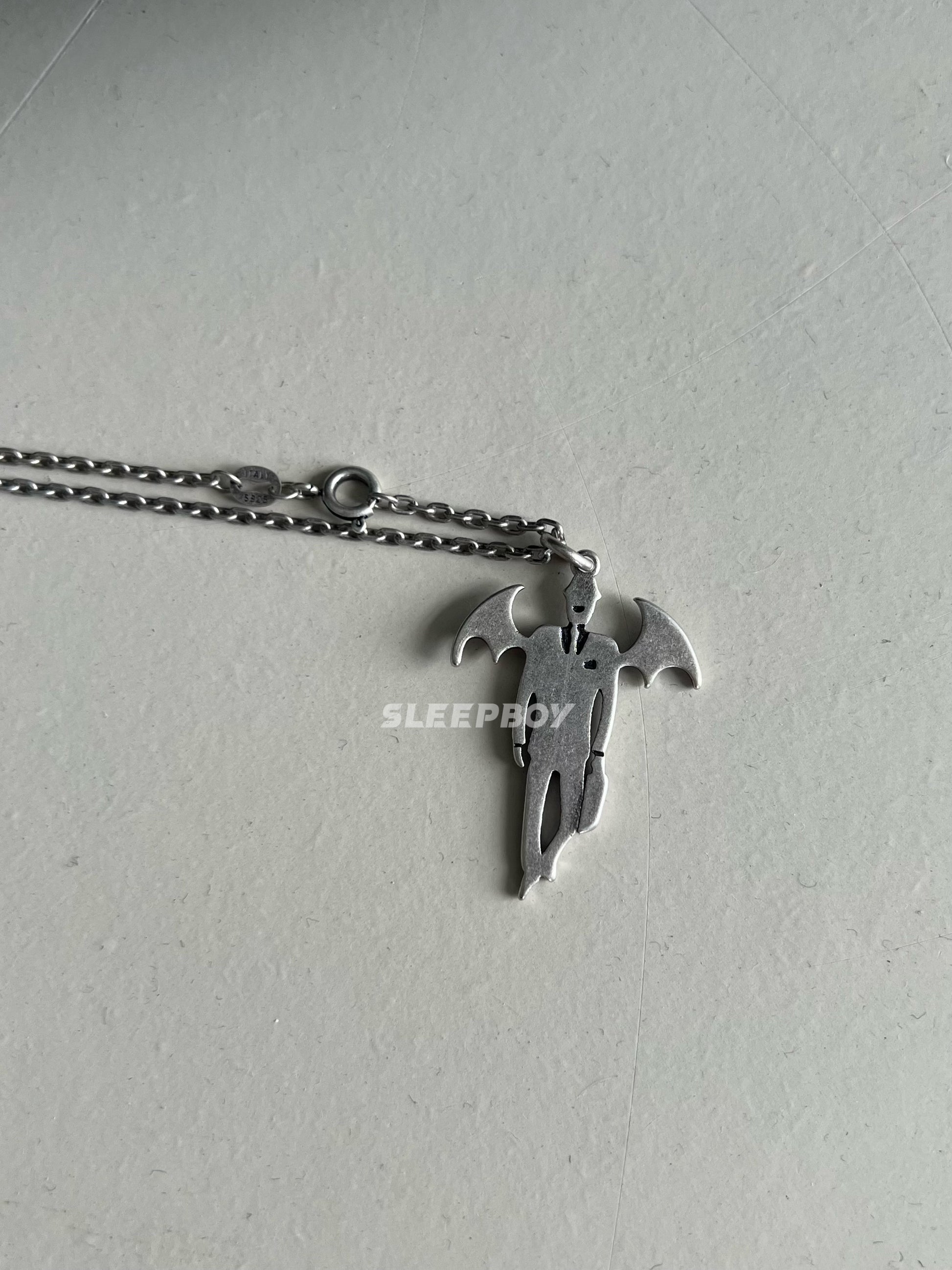 UNDERCOVER AW02 ’Vampire’ Pendant Necklace - 925 Silver Demon Talisman