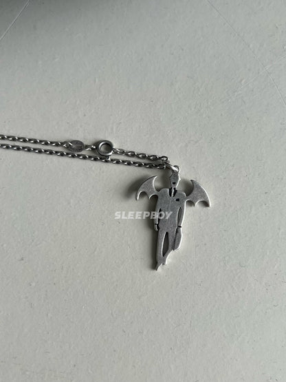 UNDERCOVER AW02 ’Vampire’ Pendant Necklace - 925 Silver Demon Talisman