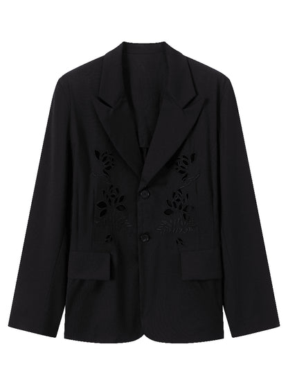 Yohji ’Flower & Youth’ Wool Blazer - Lotus Cut-Out Detailing