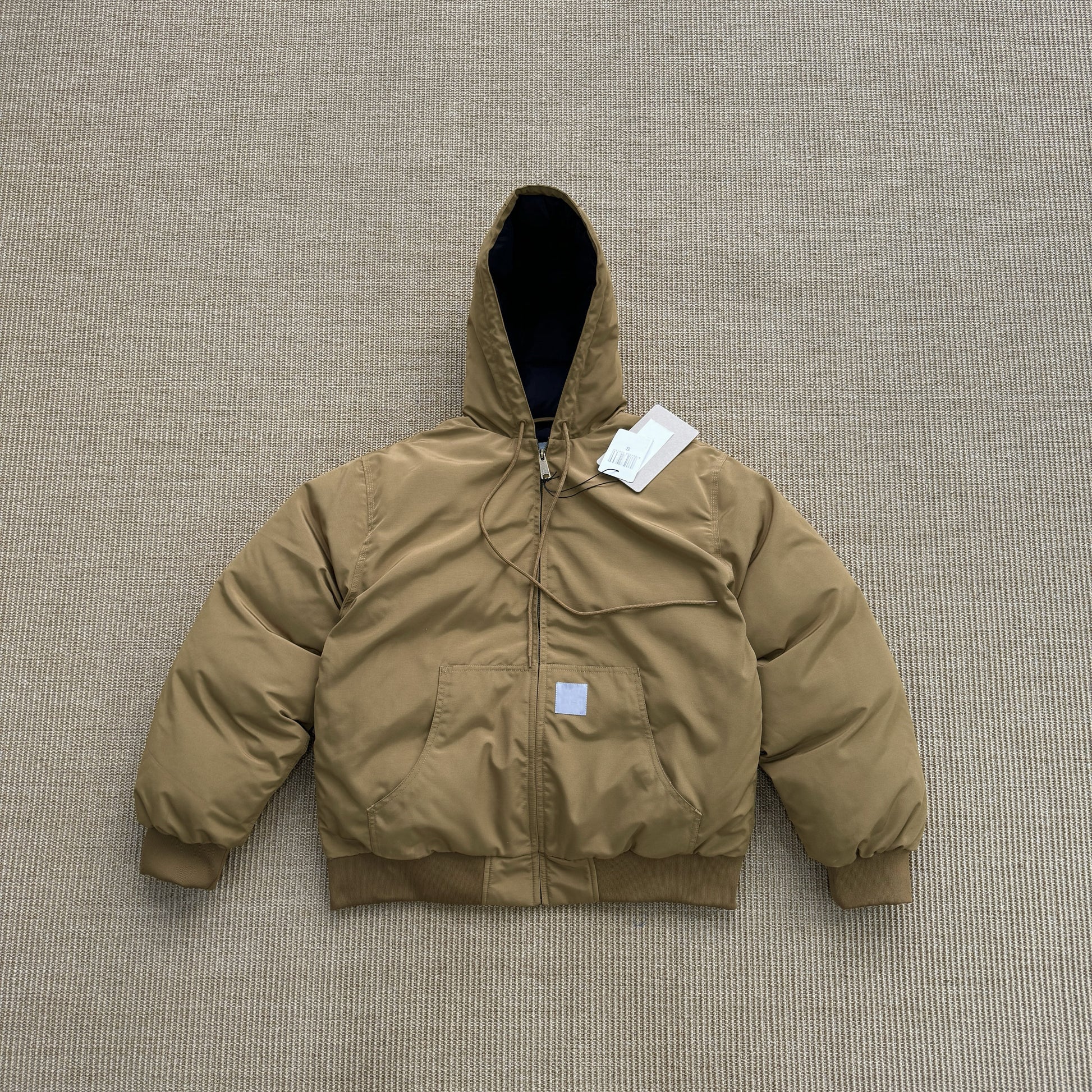 Carhartt Quilted Puffer Jacket - Waterproof Insulated Parka - Khaki
