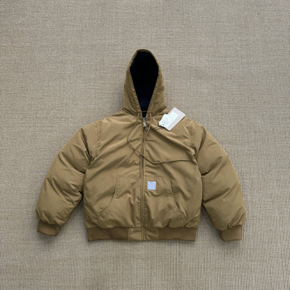 Carhartt Quilted Puffer Jacket - Waterproof Insulated Parka - Khaki