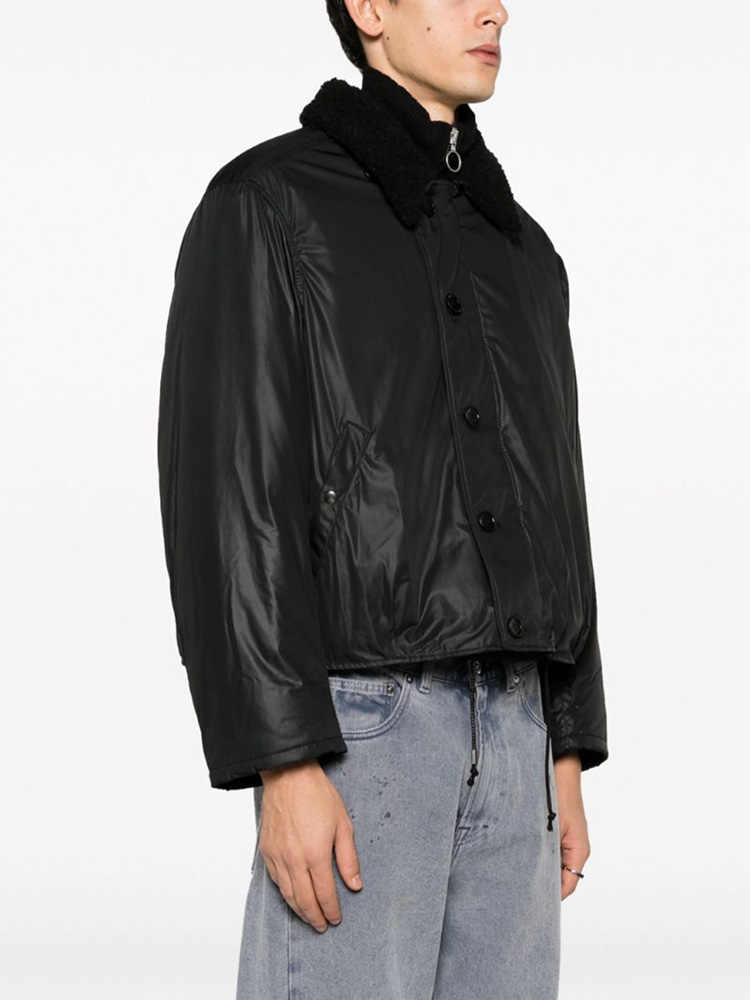 Our Legacy Plush Short Jacket Outerwear Faux Fur Collared Thickened