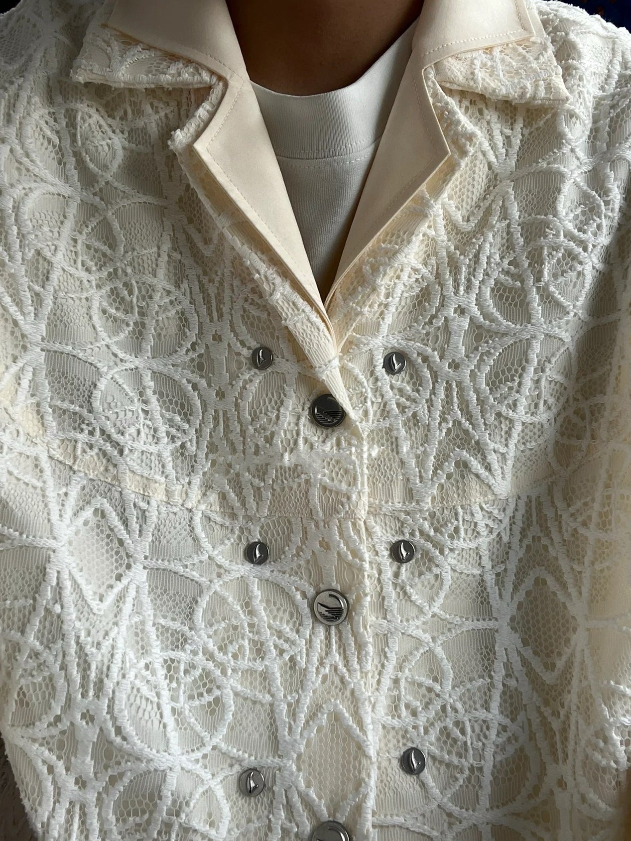 Kiko Kostadinov AW22 Layered Shirt - Detachable Lace Long/Short Sleeve Hybrid