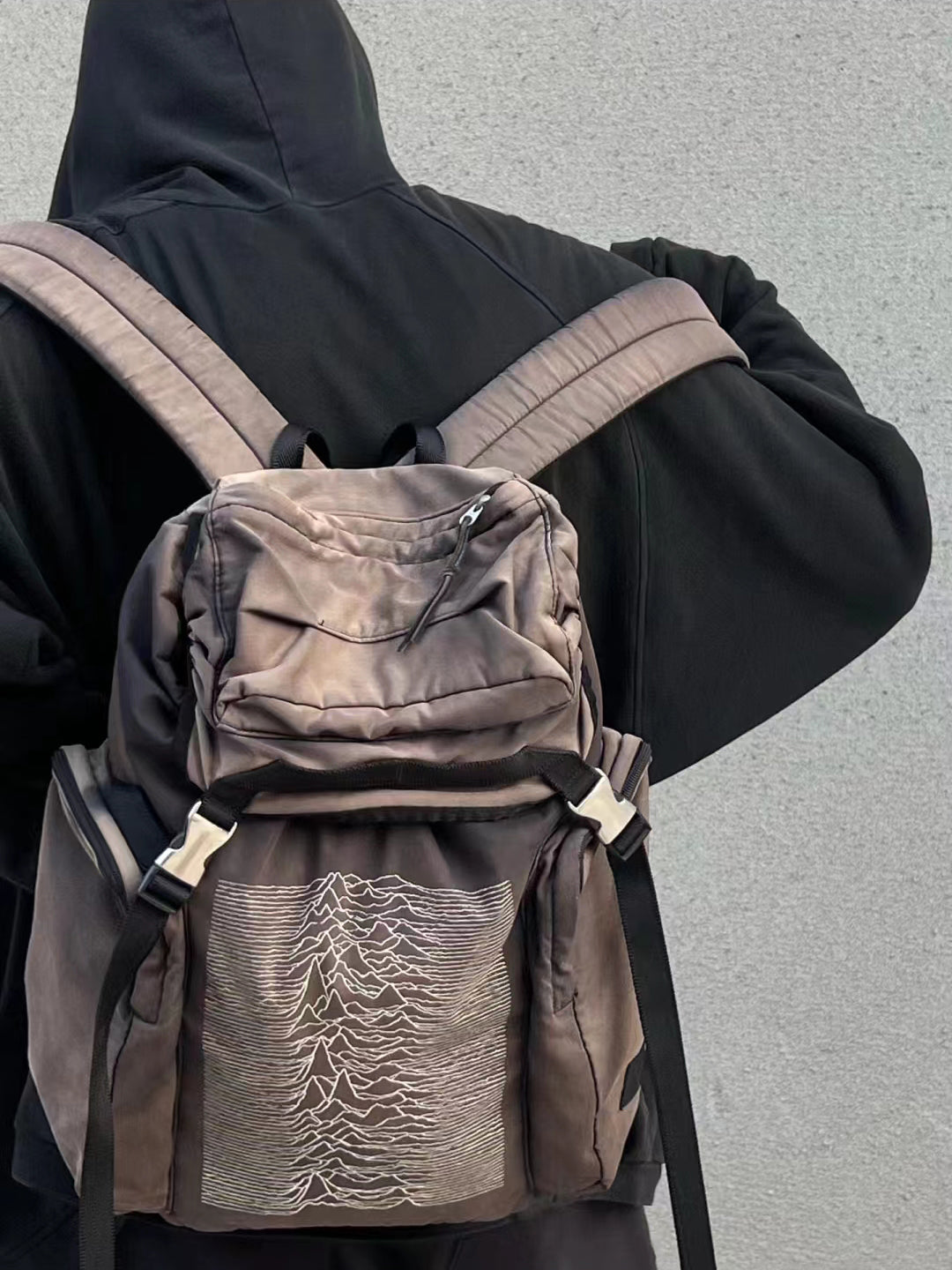 Revised Undercover 09AW Archive Backpack - Ripple Effect Distressed  