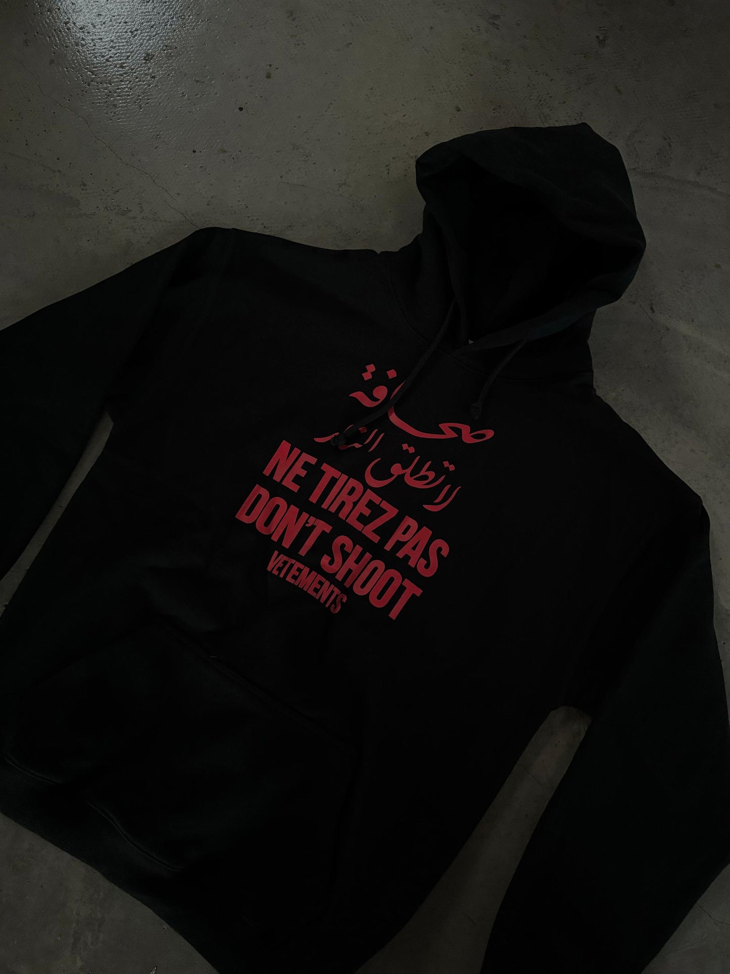 VTM ’Don’t Shoot’ Hoodie – Anti-War Theme Heavyweight Embroidered