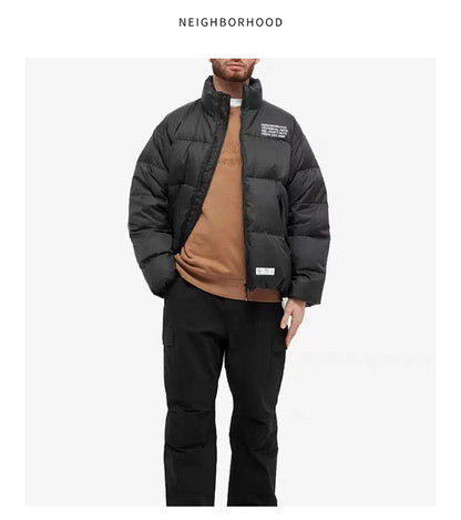 NEIGHBORHOOD Jacket Embroidered Casual Down Long-Sleeve 90% Down Coats