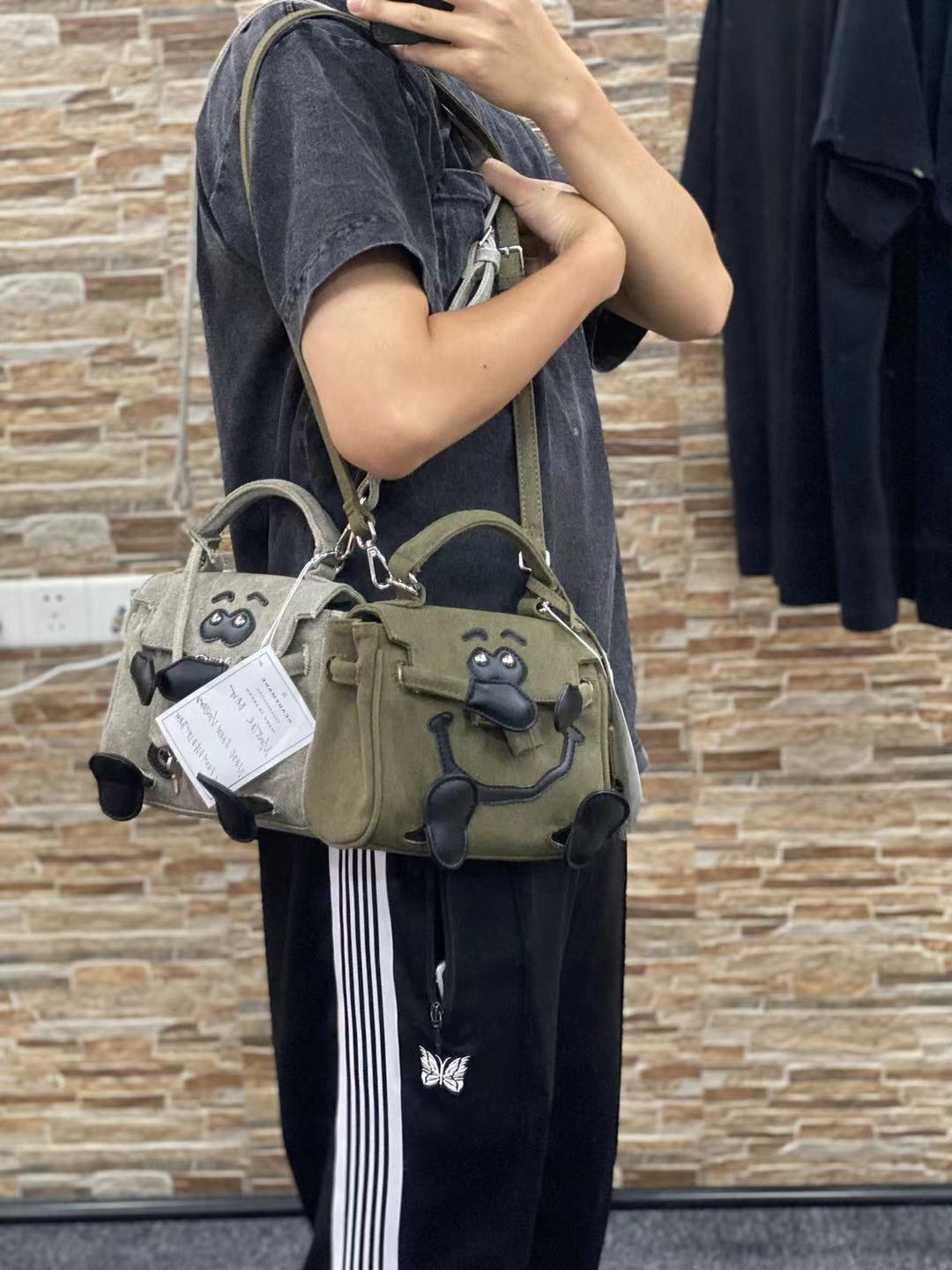 Readymade Monster Bag - Women’s Smiley Face Shoulder Handheld Crossbody Bag - Order with colors/Style