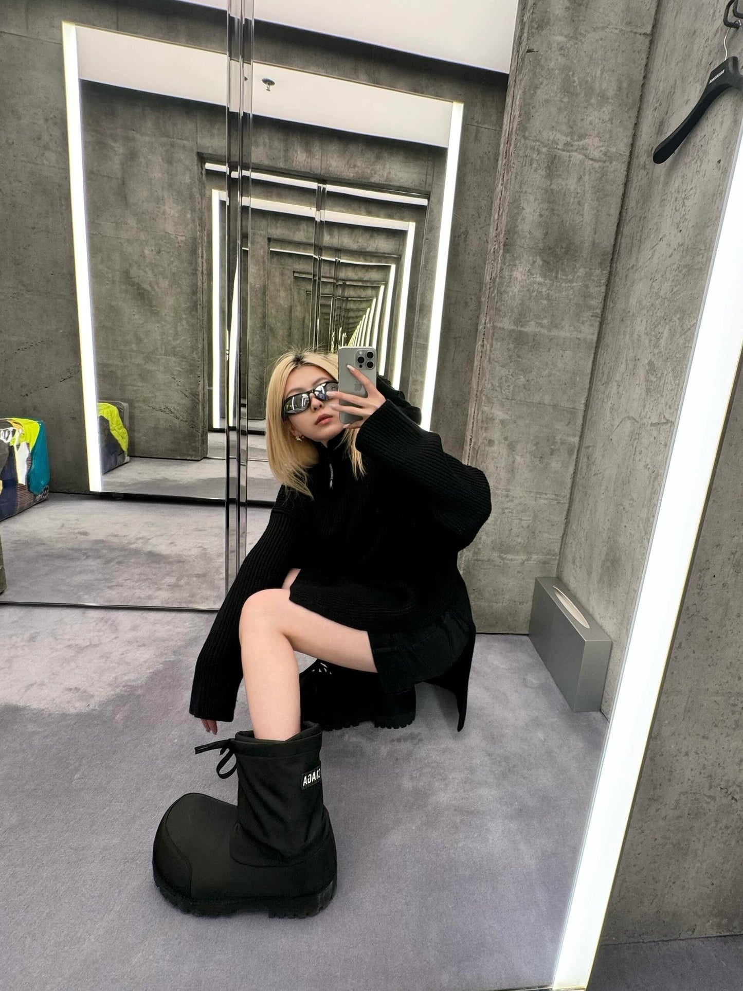 Parisian Snow Boots Ski Waterproof Anti-Slip Big Head Short Boots