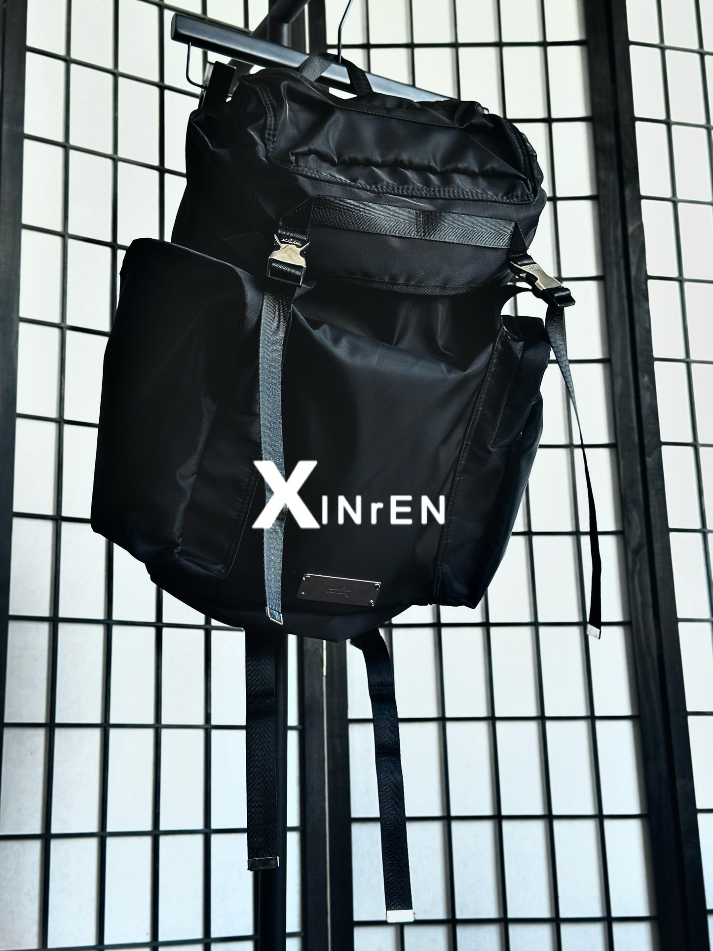 XINrEN Limited Edition Undercover Classic Nylon Parachute Backpack - Black - Nylon Black