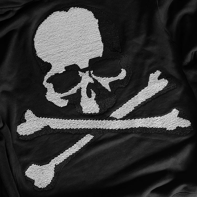 MASTERMIND Beaded Skull Zip-Up Hoodie - 580g Heavyweight - donclickin