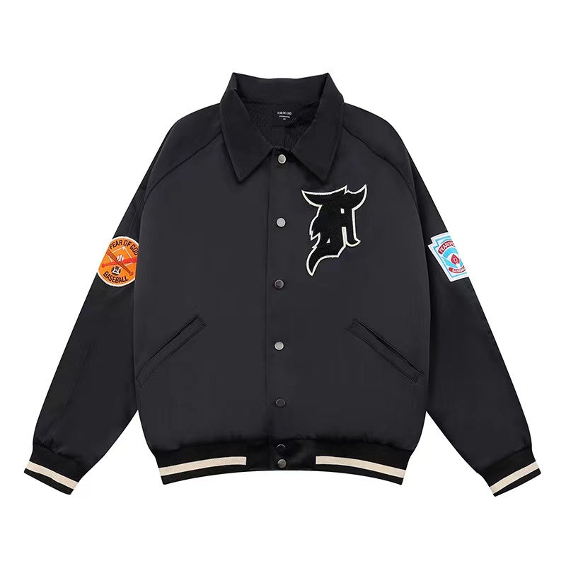 FOG Satin Manuel Bomber Jacket - Fifth Season Cropped Fit - donclickin