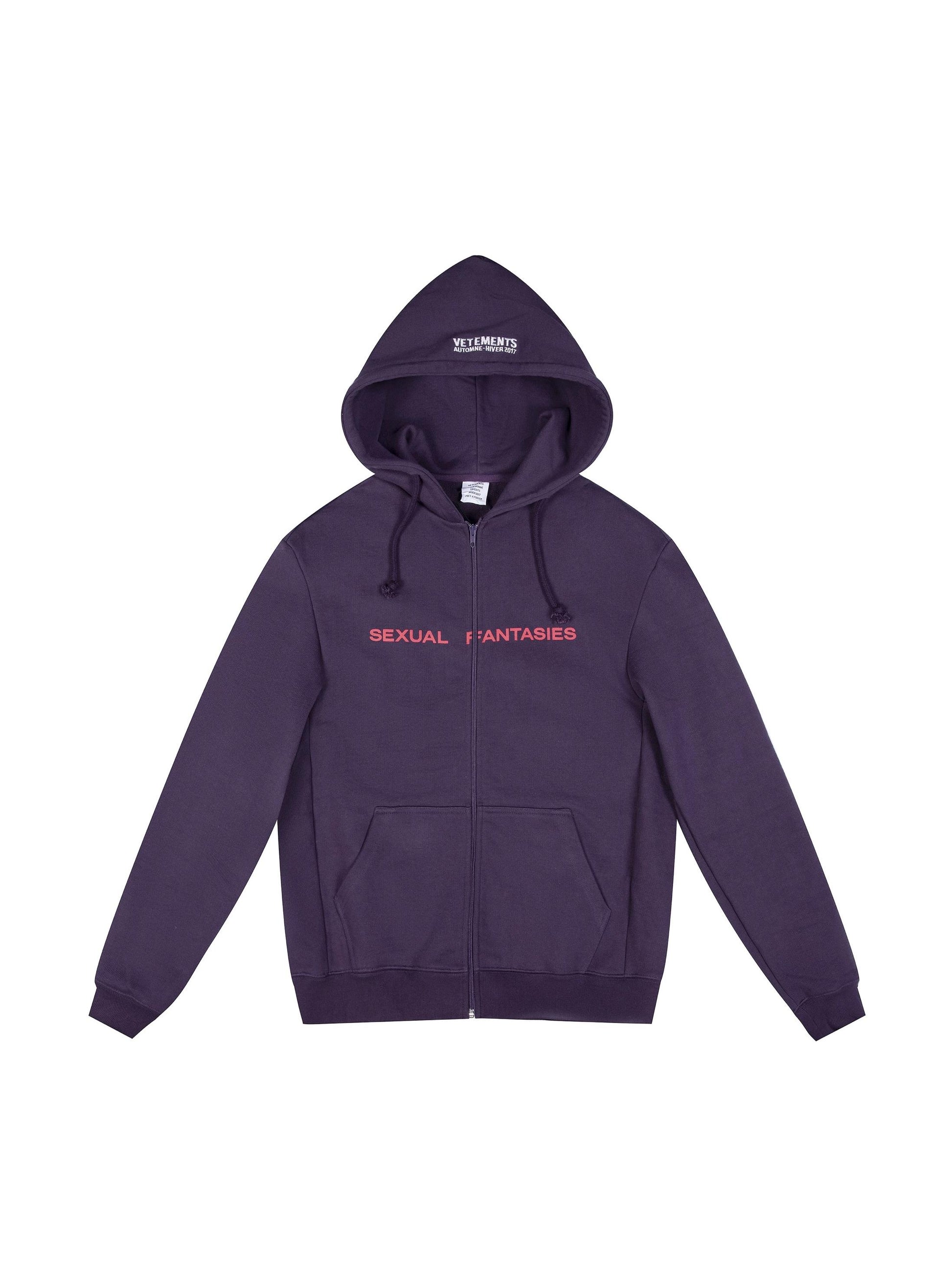 Vetements Rare Purple Sexual Fantasies Hoodie – Exclusive Collectible Edition
