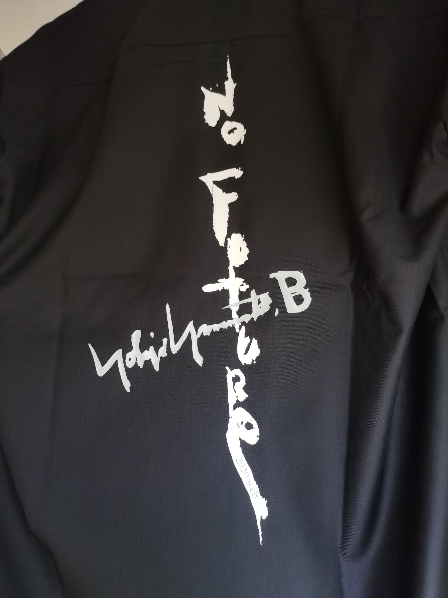 Yohji Yamamoto Dark ’NO FUTURE’ Print Edition Shirt Unisex Couple’s