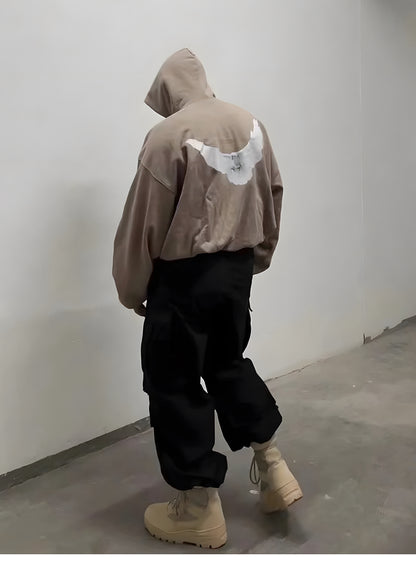 Kanye X Peace Dove X GAP Triple Collaboration Heavyweight Loose Hoodie Sweatshirt