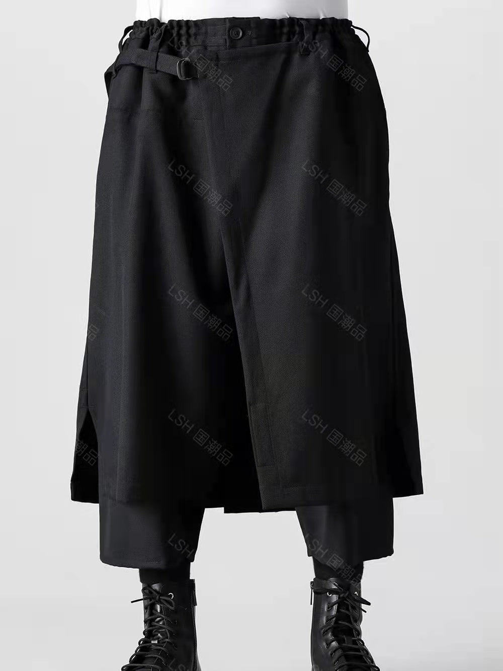 24SS Yohji Yamamoto Double-Layer Skirt Pants – Lightweight Wrinkle-Resistant - Size avaliable S ~ XL