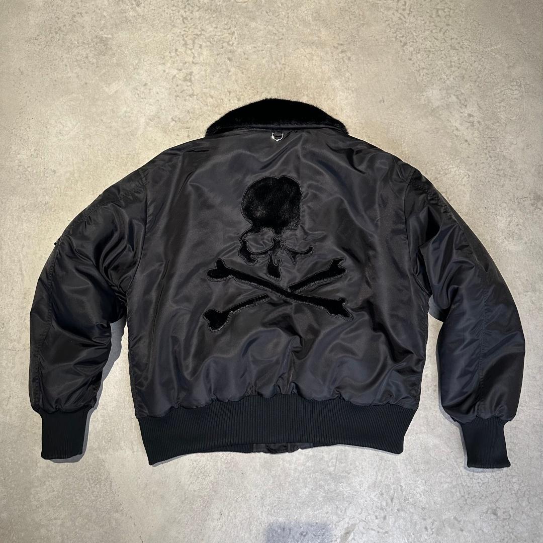 Mastermind Japan Patchwork Skull Bomber - Embroidered Varsity Baseball Jacket