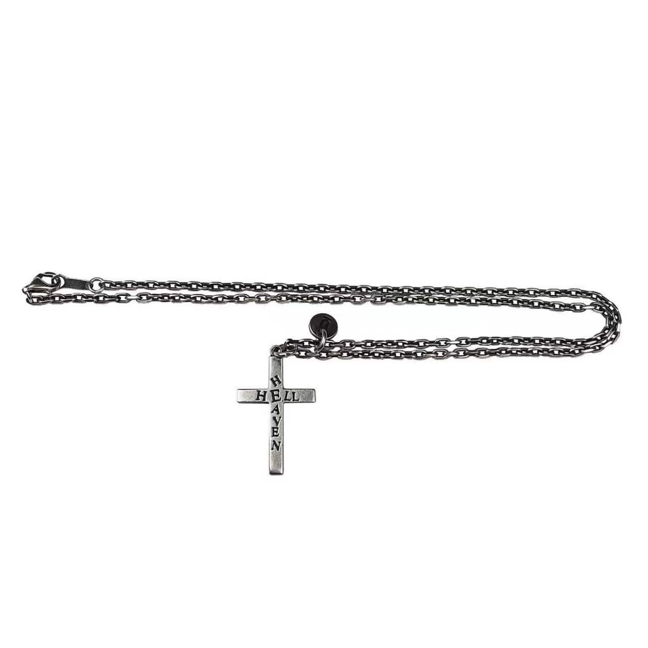 UNDERCOVER AW02 ’Witch’ Heaven/Hell Cross Pendant - 925 Silver ARCHIVE Necklace