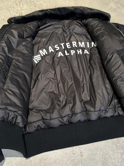 Mastermind Japan Patchwork Skull Bomber - Embroidered Varsity Baseball Jacket