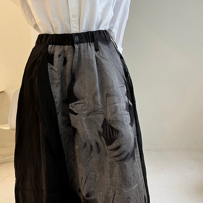 Yohji Uchida Suzuran Ashura Hakama Pants - Samurai-Tailored Kendo Skirt Pants