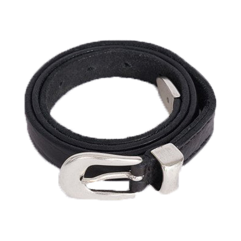 Our Legacy Vintage Commute Belt Calfskin Leather Metal Buckle