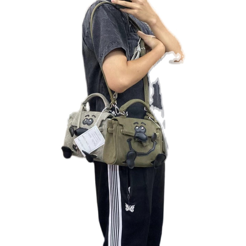 Readymade Monster Bag - Women’s Smiley Face Shoulder Handheld Crossbody Bag - Order with colors/Style
