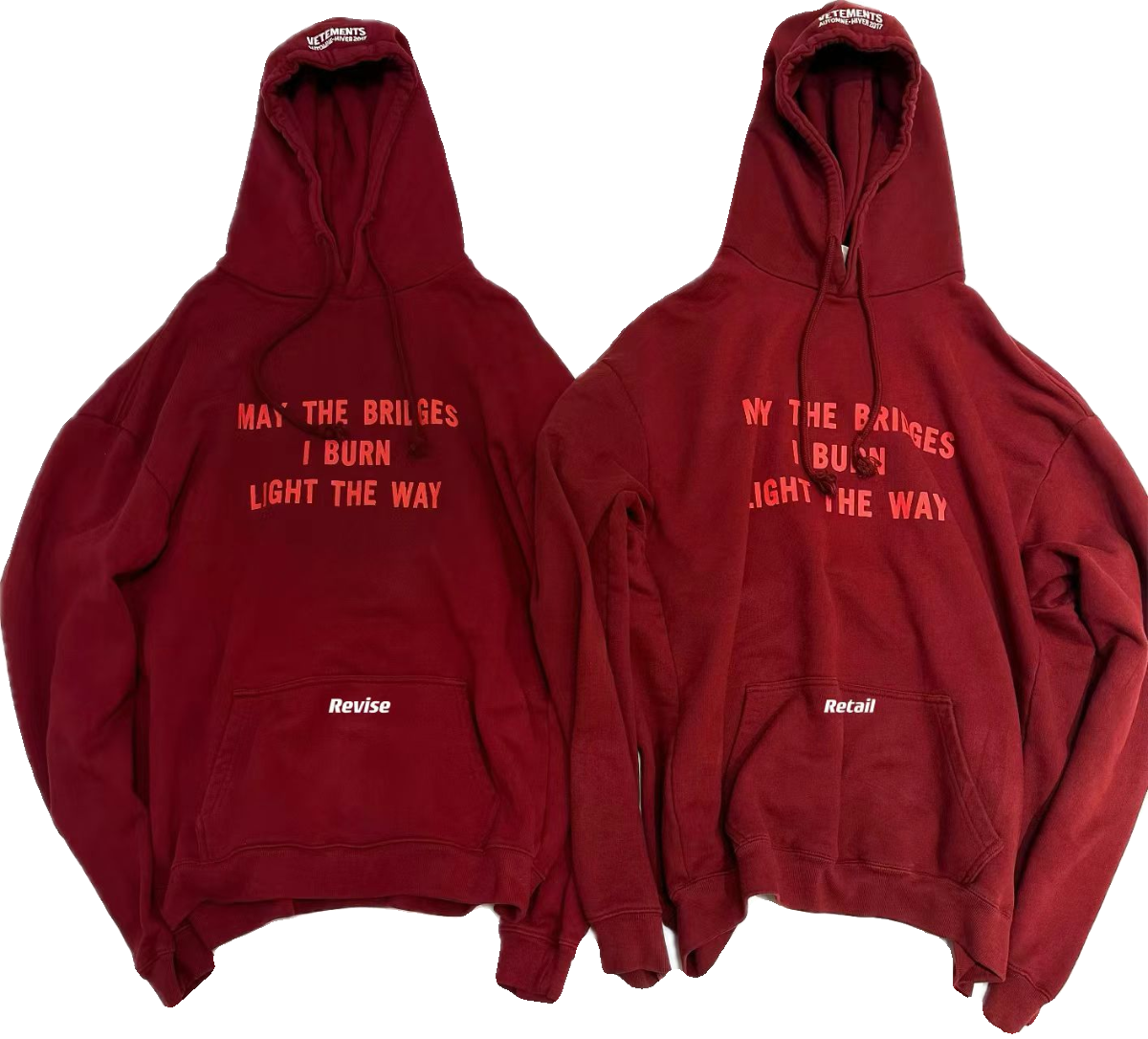 Revised VTM 17SS ’Bridges I Burn’ Zip Hoodie - Ultra Heavyweight Hoodie