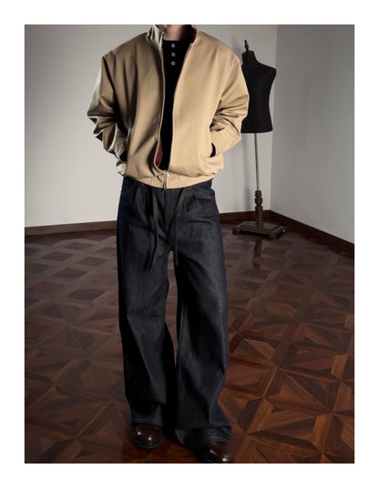 Oclin Classic G9 Harrington Jacket - Short Wide Fit Mercerized Cotton - Red Tartan Lined Vintage British Blouson - donclickin