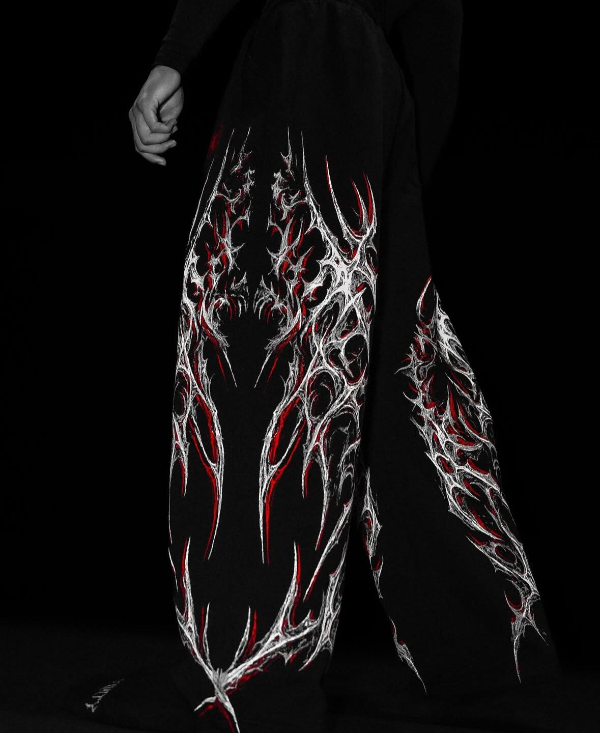 Breathedivinity Dark Thorns Sweatpants - 100% Cotton French Terry Loose Straight Leg