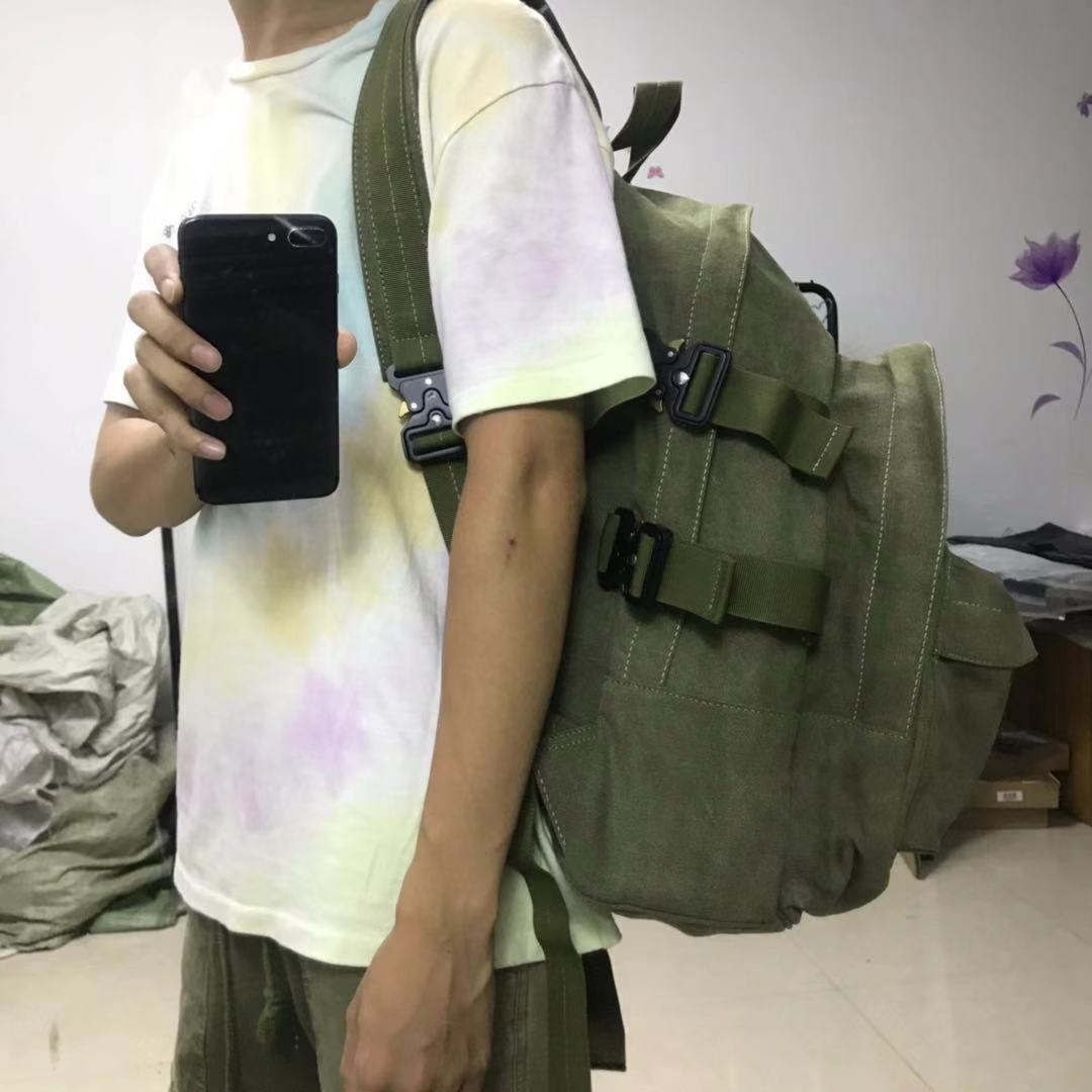 Yuta Hosokawa READYMADE x FOG Vers. Backpack Dual-Shoulder Bag Titanium Buckles - Green