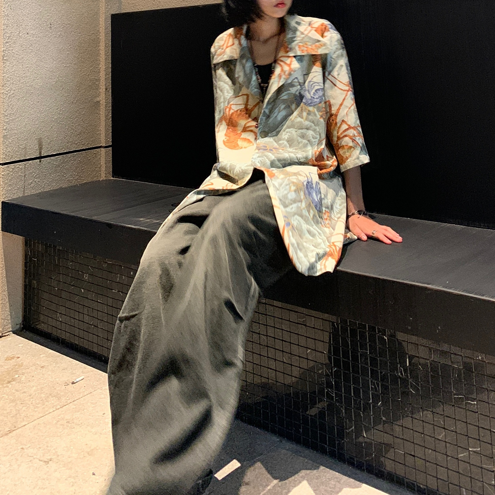 Yohji 97ss Archive Collection -Ink Lobster Hawaiian Shirt Suit Jackets