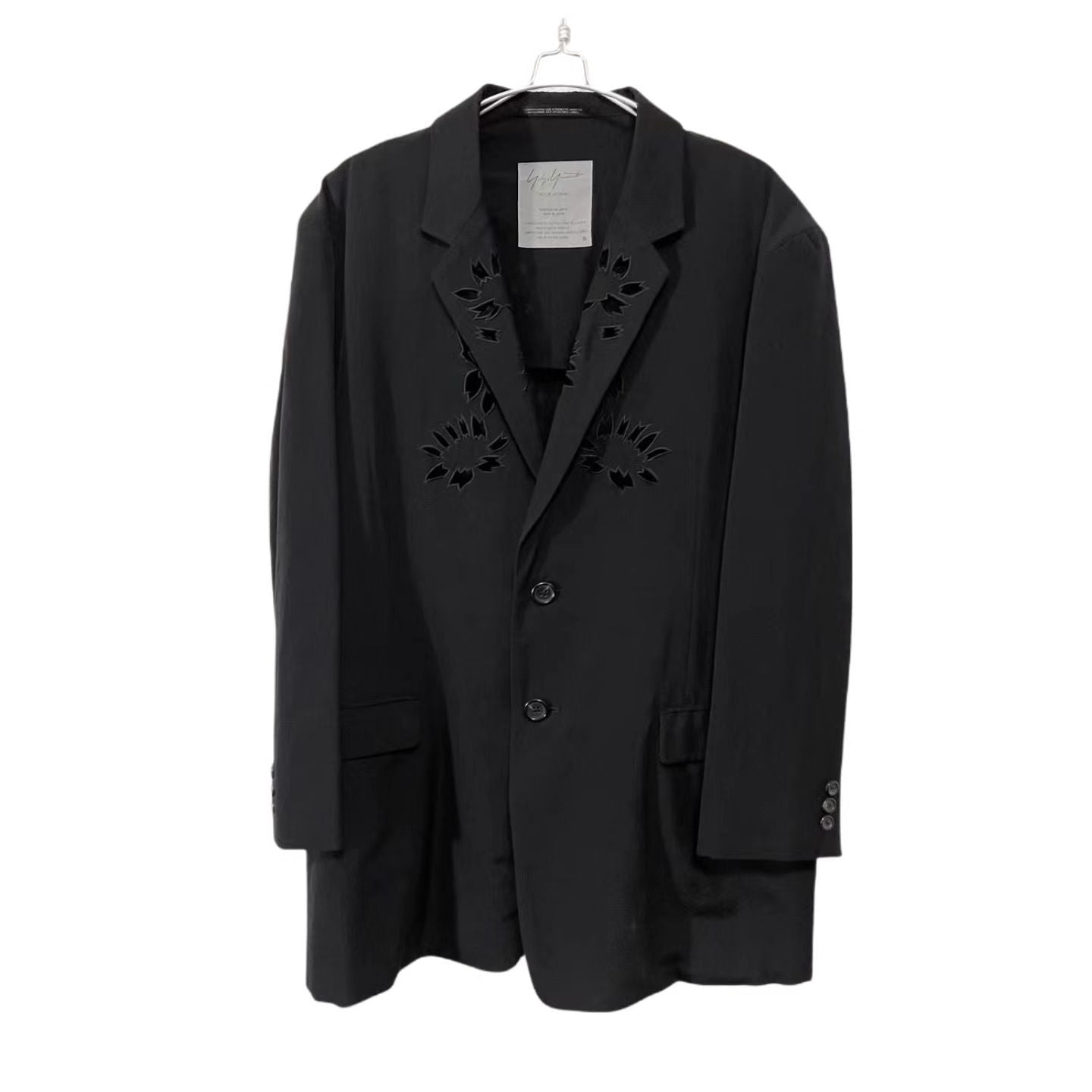 Yohji Yamamoto Archive Masterpiece ’Flowers and Youth’ Sakura Cutout Wool Blazer