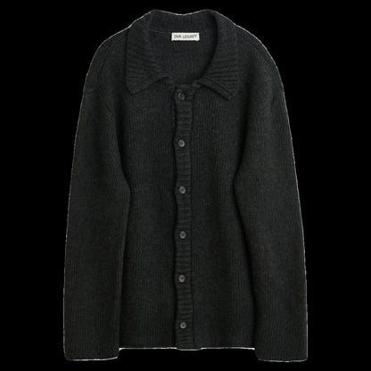 OUR LEGACY 23FW Wool Blend Pilled Knit Cardigan Jacket Unisex Cleanfit