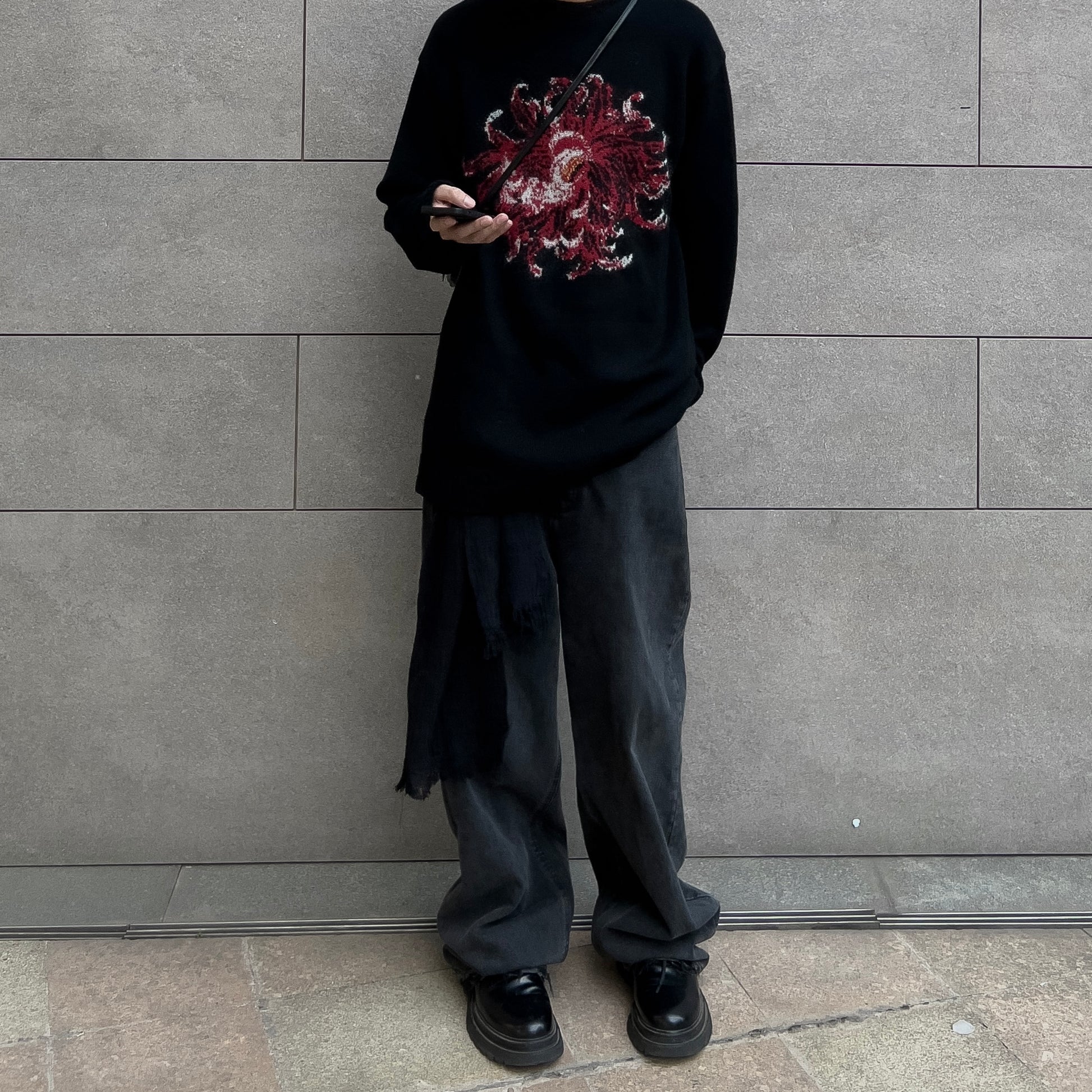 Yohji / Dahlia 花と少年 ’Flower & Youth’ Mohair Wool Knit Sweater