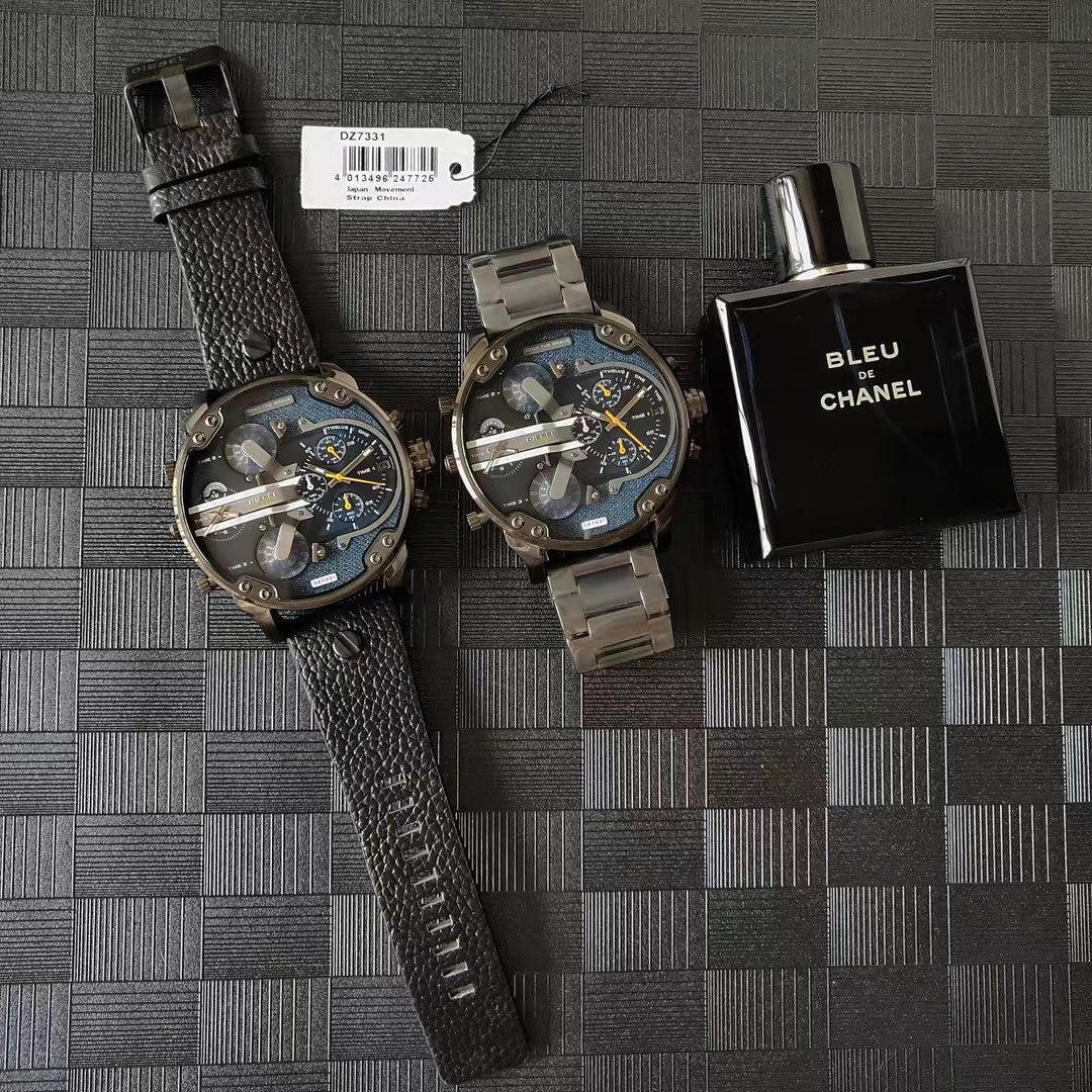 Diesel DZ7395 Chameleon Large Dial Quartz Chronograph Watch Polarized Men Watch - Order with colors