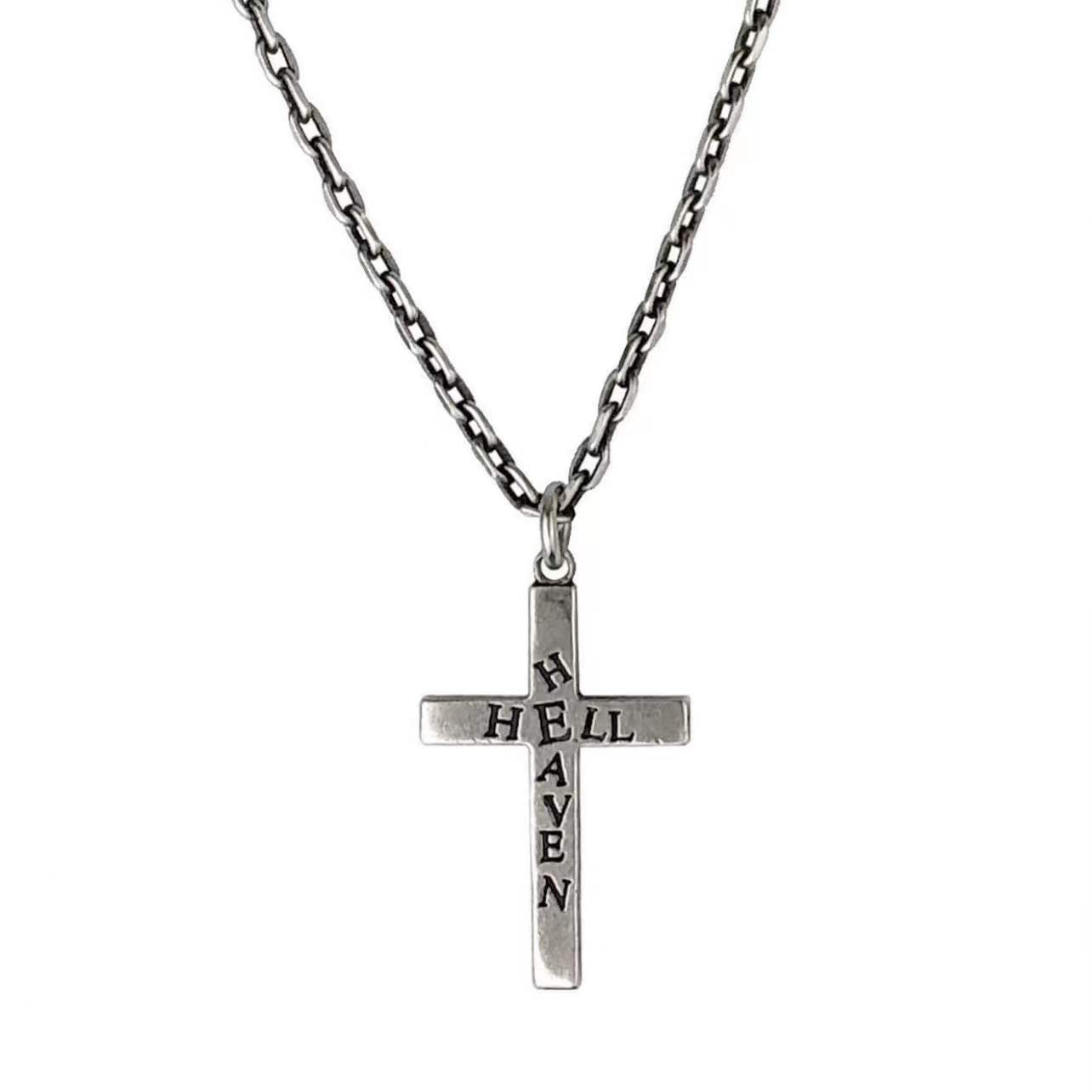 UNDERCOVER AW02 ’Witch’ Heaven/Hell Cross Pendant - 925 Silver ARCHIVE Necklace
