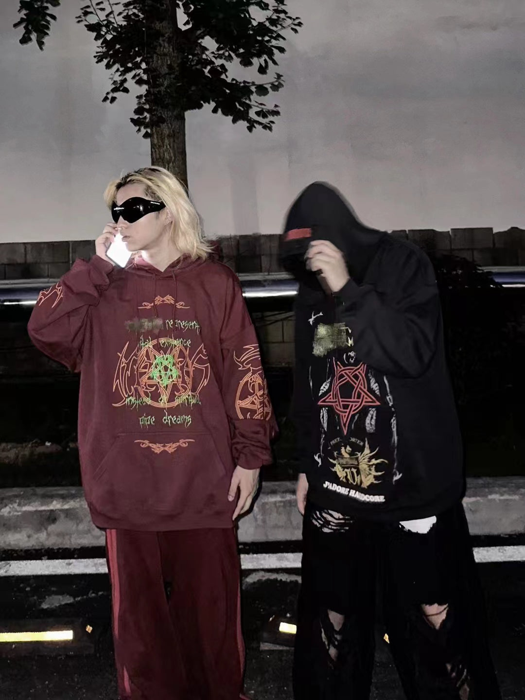 Vetements Adone Hardcore Embroidered Patch Hoodie Heavyweight Playboi - Size avaliable S M L